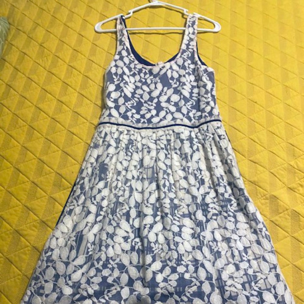 dress with lace overlay